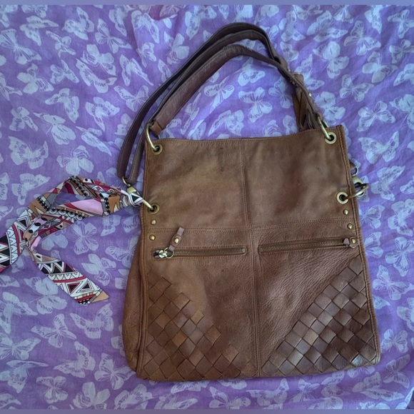 Lucky Brand Handbags - Lucky Brand Brown Leather Abbey Road Shoulder Bag